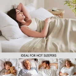 Madison Park Rayon from Bamboo Natural Cooling Breathable Cotton Blanket