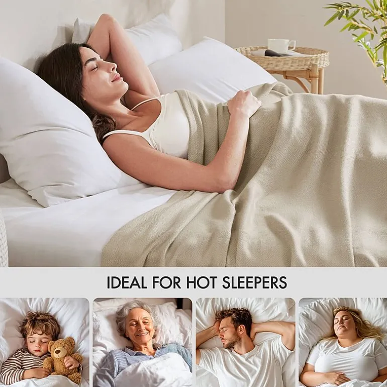 Madison Park Rayon from Bamboo Natural Cooling Breathable Cotton Blanket