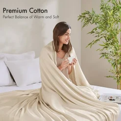 Madison Park Rayon from Bamboo Natural Cooling Breathable Cotton Blanket