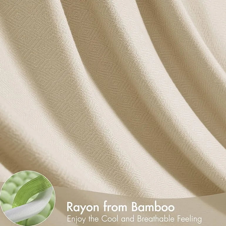 Madison Park Rayon from Bamboo Natural Cooling Breathable Cotton Blanket