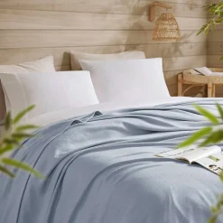 Madison Park Rayon from Bamboo Natural Cooling Breathable Cotton Blanket