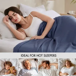 Madison Park Rayon from Bamboo Natural Cooling Breathable Cotton Blanket