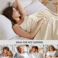 Madison Park Rayon from Bamboo Natural Cooling Breathable Cotton Blanket