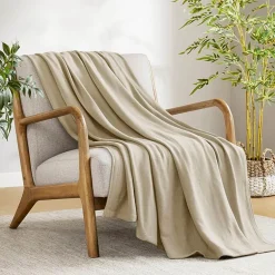 Madison Park Rayon from Bamboo Natural Cooling Breathable Cotton Blanket