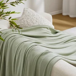 Madison Park Rayon from Bamboo Natural Cooling Breathable Cotton Blanket