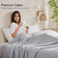 Madison Park Rayon from Bamboo Natural Cooling Breathable Cotton Blanket