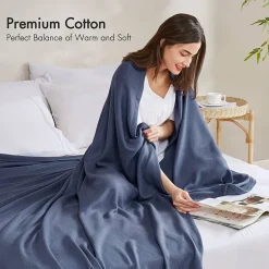 Madison Park Rayon from Bamboo Natural Cooling Breathable Cotton Blanket