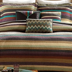 Madison Park Sequoia Reversible Quilt Set With Throw Pillows