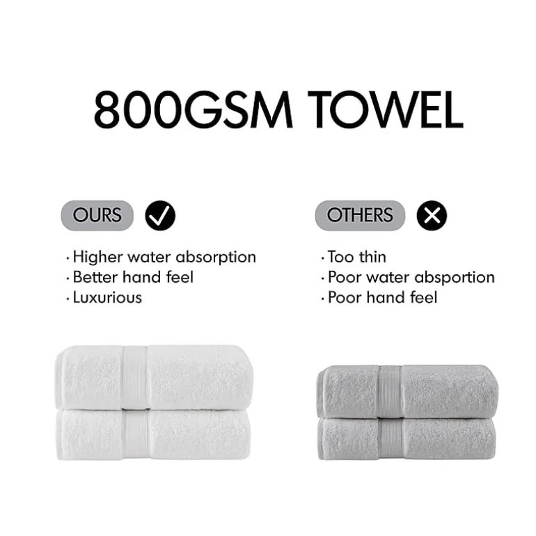 Madison Park Signature 800GSM 8-pc. Bath Towel Set