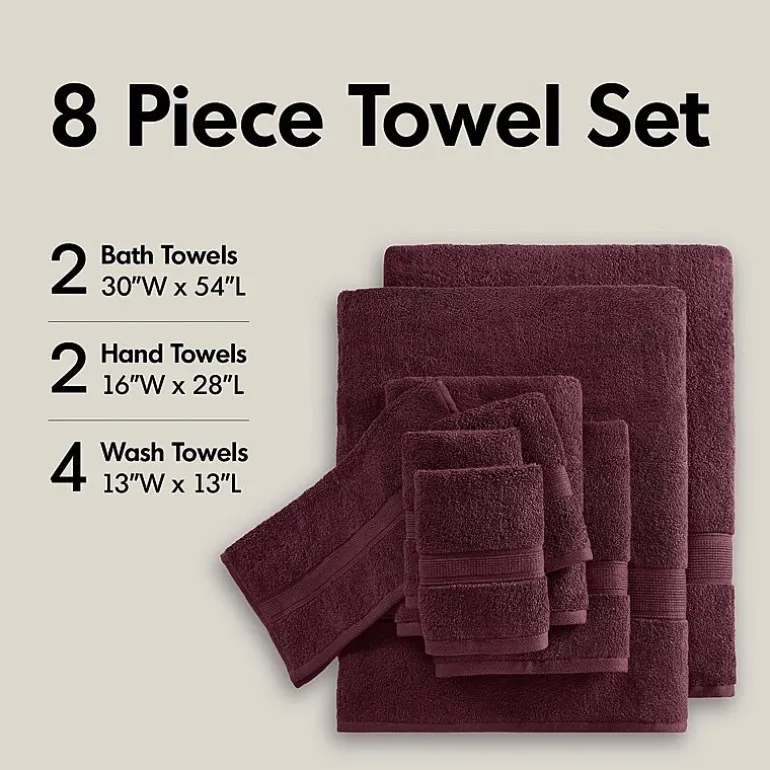 Madison Park Signature 800GSM 8-pc. Bath Towel Set