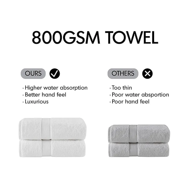 Madison Park Signature 800GSM 8-pc. Bath Towel Set