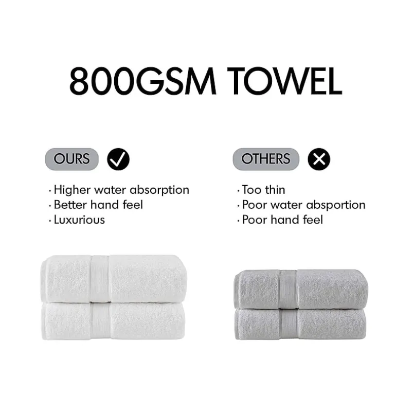 Madison Park Signature 800GSM 8-pc. Bath Towel Set