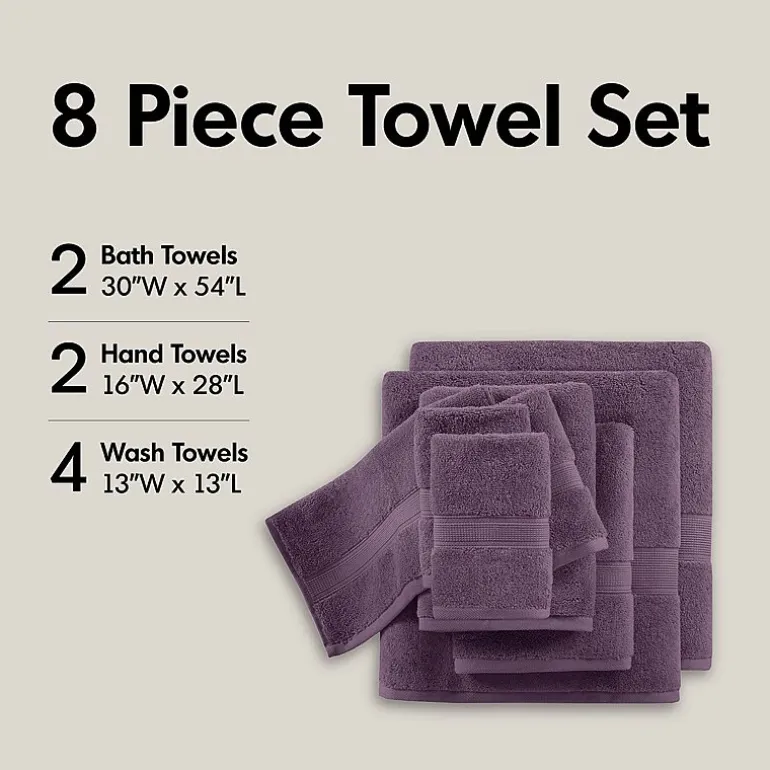 Madison Park Signature 800GSM 8-pc. Bath Towel Set