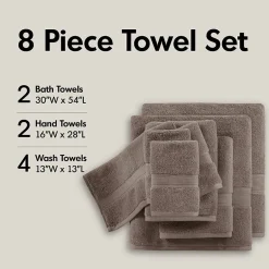 Madison Park Signature 800GSM 8-pc. Bath Towel Set