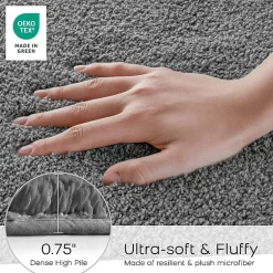 Madison Park Signature Marshmallow Bath Rug Collection