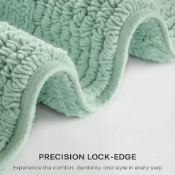 Madison Park Signature Splendor 100% Cotton Tufted 3000 Gsm Reversible Bath Rug