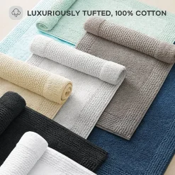 Madison Park Signature Splendor 100% Cotton Tufted 3000 Gsm Reversible Bath Rug