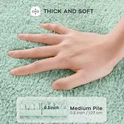 Madison Park Signature Splendor 100% Cotton Tufted 3000 Gsm Reversible Bath Rug