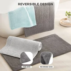 Madison Park Signature Splendor 100% Cotton Tufted 3000 Gsm Reversible Bath Rug