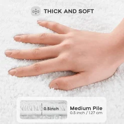 Madison Park Signature Splendor 100% Cotton Tufted 3000 Gsm Reversible Bath Rug