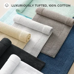 Madison Park Signature Splendor 100% Cotton Tufted 3000 Gsm Reversible Bath Rug