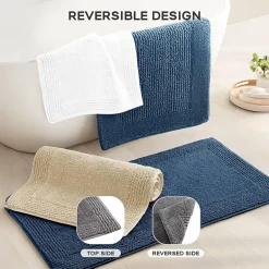 Madison Park Signature Splendor 100% Cotton Tufted 3000 Gsm Reversible Bath Rug