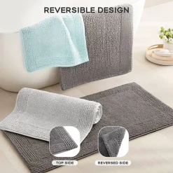 Madison Park Signature Splendor 100% Cotton Tufted 3000 Gsm Reversible Bath Rug