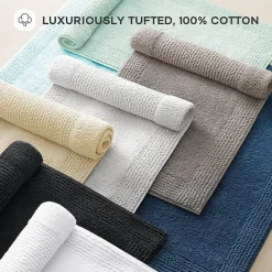 Madison Park Signature Splendor 100% Cotton Tufted 3000 Gsm Reversible Bath Rug