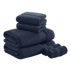 Madison Park Signature Turkish Oversized Cotton Solid 6-pc. Solid Bath Towel Set