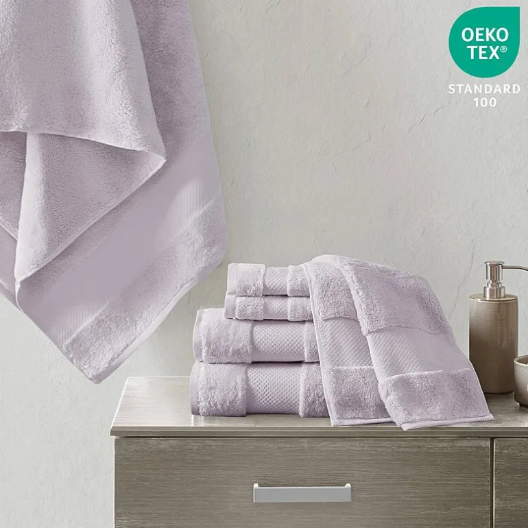Madison Park Signature Turkish Oversized Cotton Solid 6-pc. Solid Bath Towel Set