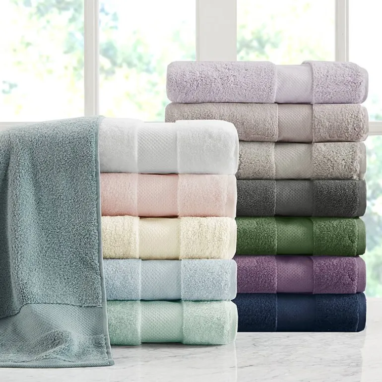 Madison Park Signature Turkish Oversized Cotton Solid 6-pc. Solid Bath Towel Set