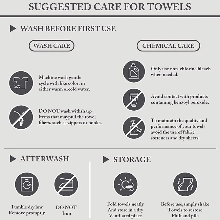 Madison Park Signature Turkish Oversized Cotton Solid 6-pc. Solid Bath Towel Set
