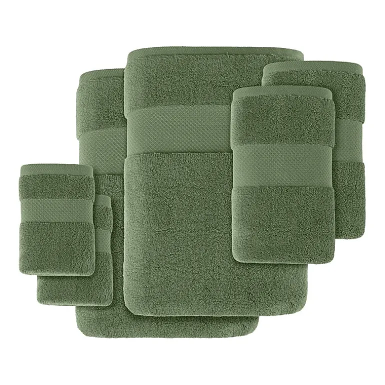 Madison Park Signature Turkish Oversized Cotton Solid 6-pc. Solid Bath Towel Set