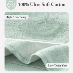Madison Park Signature Turkish Oversized Cotton Solid 6-pc. Solid Bath Towel Set