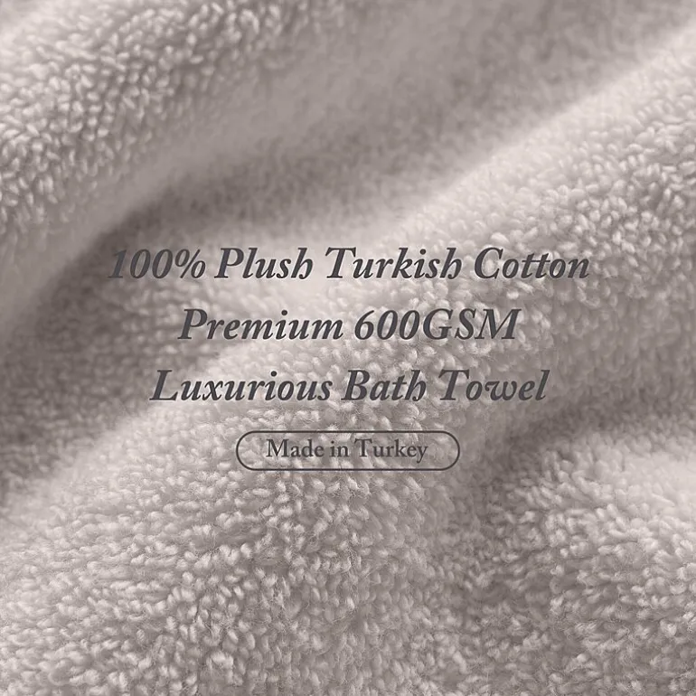 Madison Park Signature Turkish Oversized Cotton Solid 6-pc. Solid Bath Towel Set