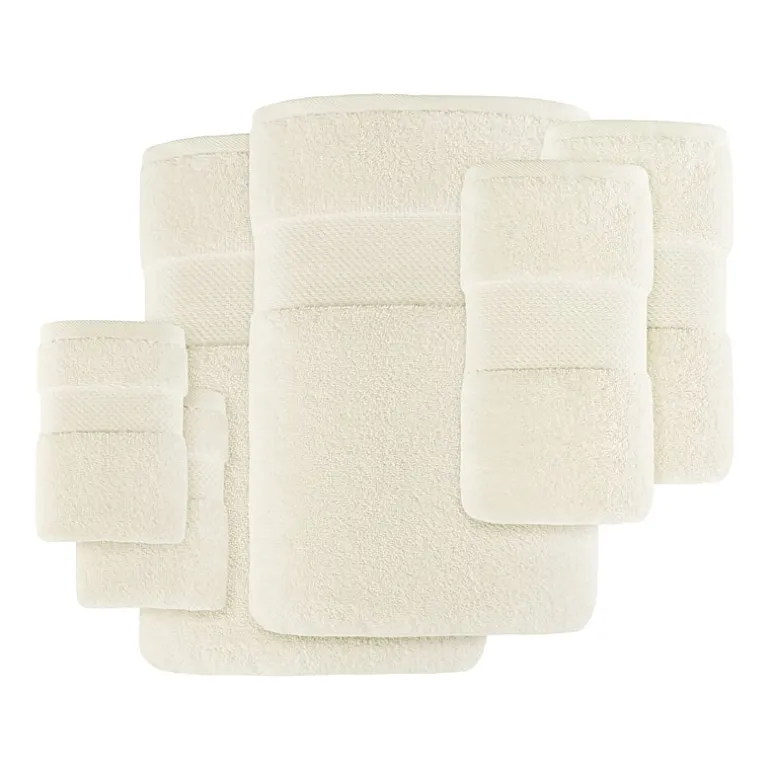 Madison Park Signature Turkish Oversized Cotton Solid 6-pc. Solid Bath Towel Set