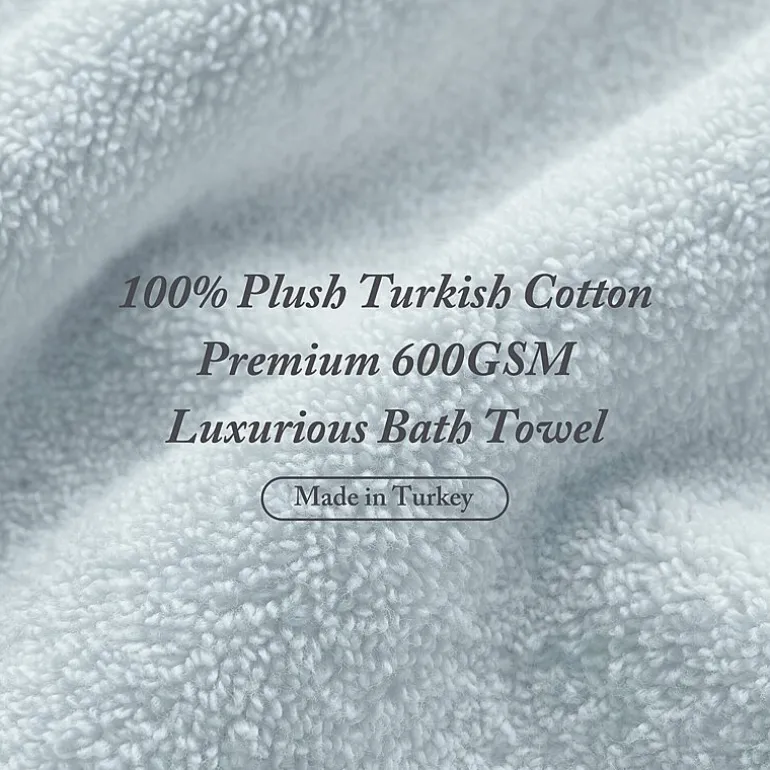 Madison Park Signature Turkish Oversized Cotton Solid 6-pc. Solid Bath Towel Set