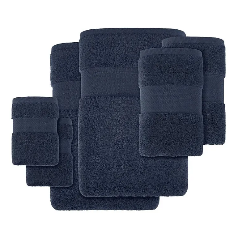 Madison Park Signature Turkish Oversized Cotton Solid 6-pc. Solid Bath Towel Set