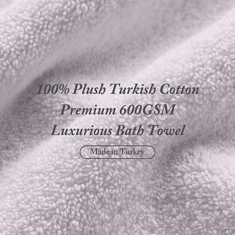 Madison Park Signature Turkish Oversized Cotton Solid 6-pc. Solid Bath Towel Set