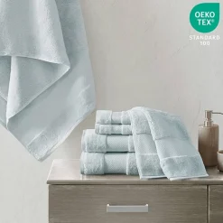 Madison Park Signature Turkish Oversized Cotton Solid 6-pc. Solid Bath Towel Set
