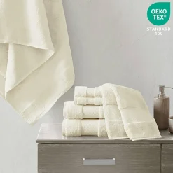 Madison Park Signature Turkish Oversized Cotton Solid 6-pc. Solid Bath Towel Set