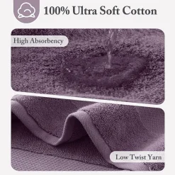 Madison Park Signature Turkish Oversized Cotton Solid 6-pc. Solid Bath Towel Set