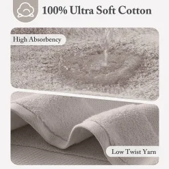 Madison Park Signature Turkish Oversized Cotton Solid 6-pc. Solid Bath Towel Set