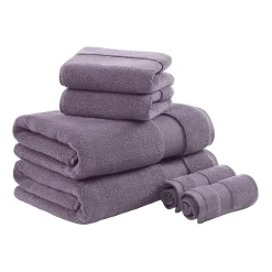 Madison Park Signature Turkish Oversized Cotton Solid 6-pc. Solid Bath Towel Set