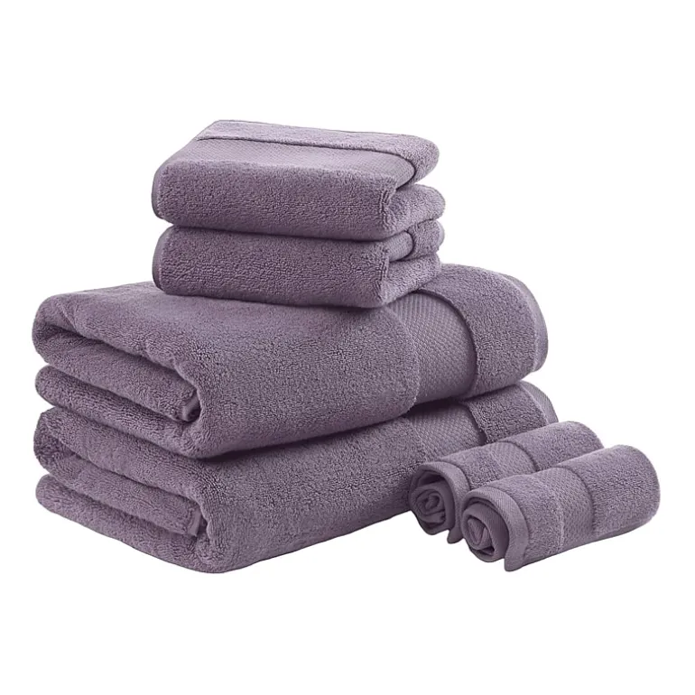 Madison Park Signature Turkish Oversized Cotton Solid 6-pc. Solid Bath Towel Set