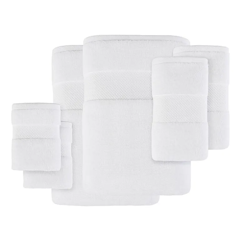 Madison Park Signature Turkish Oversized Cotton Solid 6-pc. Solid Bath Towel Set