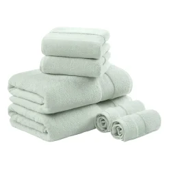 Madison Park Signature Turkish Oversized Cotton Solid 6-pc. Solid Bath Towel Set