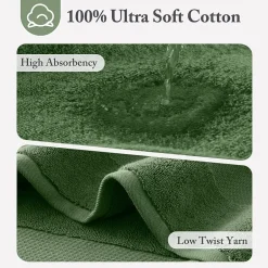 Madison Park Signature Turkish Oversized Cotton Solid 6-pc. Solid Bath Towel Set