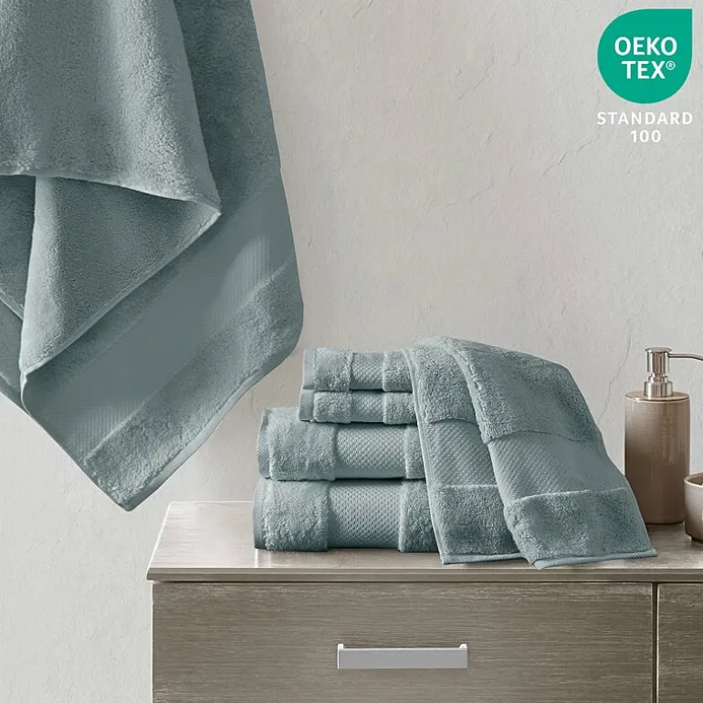 Madison Park Signature Turkish Oversized Cotton Solid 6-pc. Solid Bath Towel Set