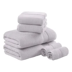 Madison Park Signature Turkish Oversized Cotton Solid 6-pc. Solid Bath Towel Set